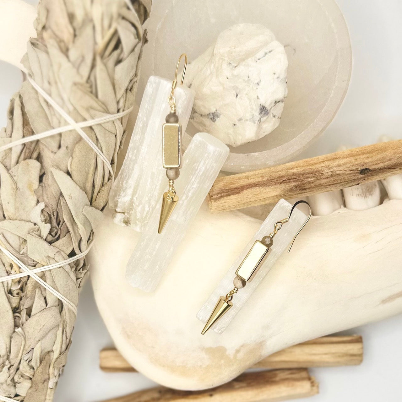 SPELL EARRINGS: Anxiety Shield