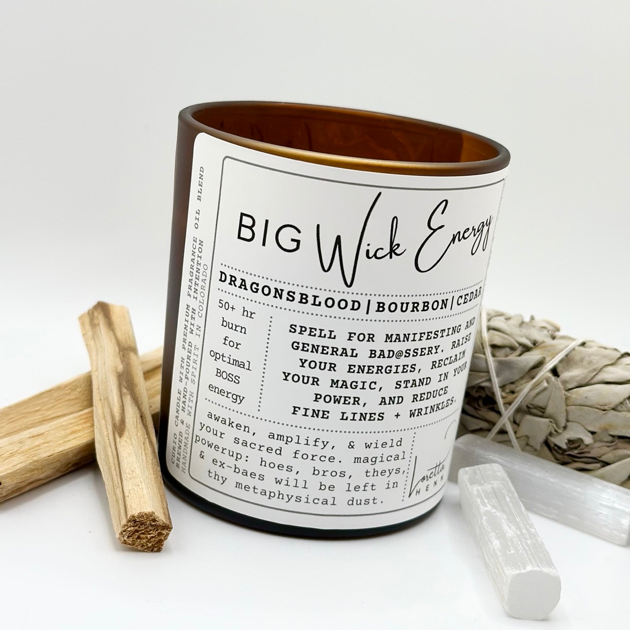 BIG WICK Energy ✦intention candle