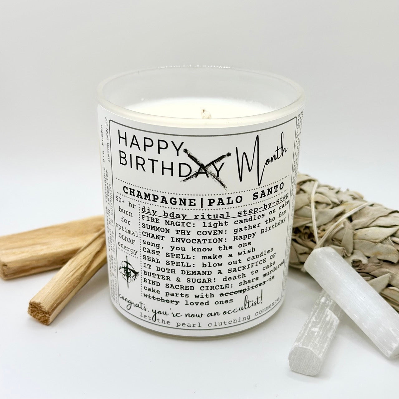 HAPPY BIRTH Month: Birthday Blessings candle