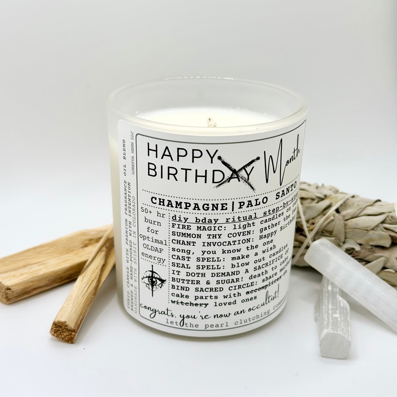 HAPPY BIRTH Month: Birthday Blessings candle
