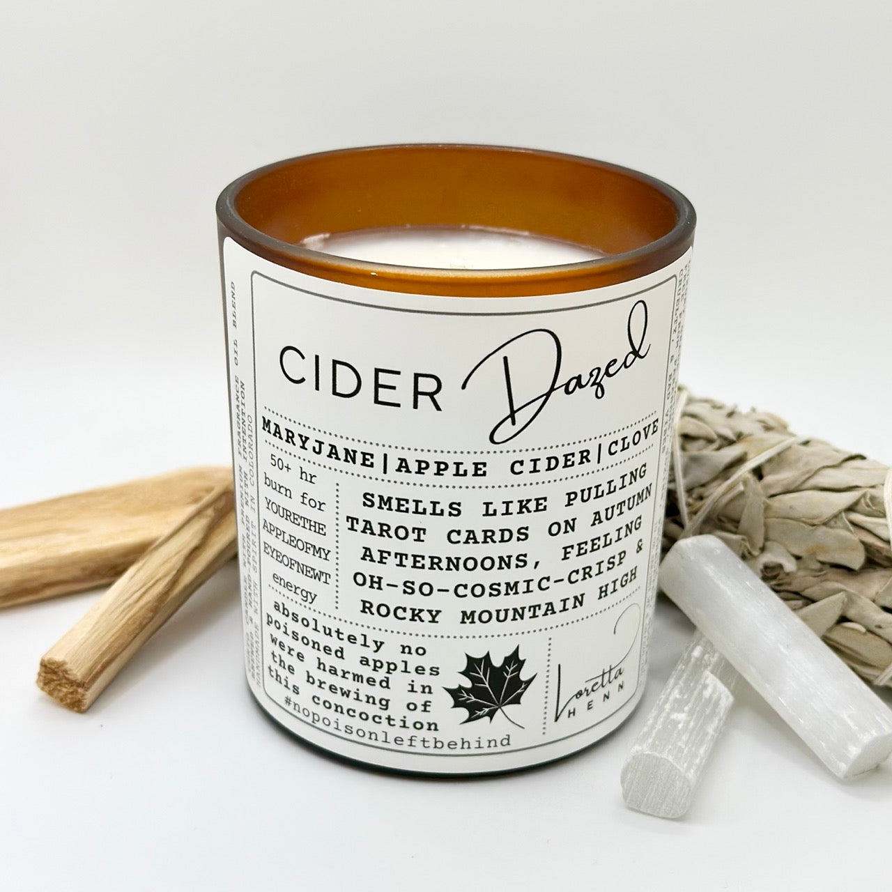 CIDER Dazed: Medicinal & Chill, Spiced Apple Fall Vibes candle