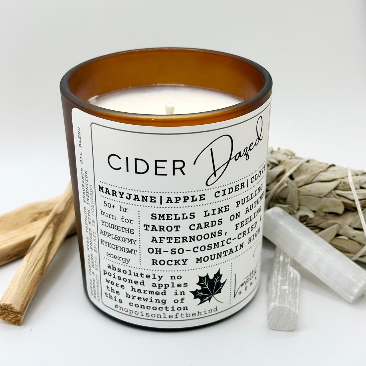 CIDER Dazed: Medicinal & Chill, Spiced Apple Fall Vibes candle