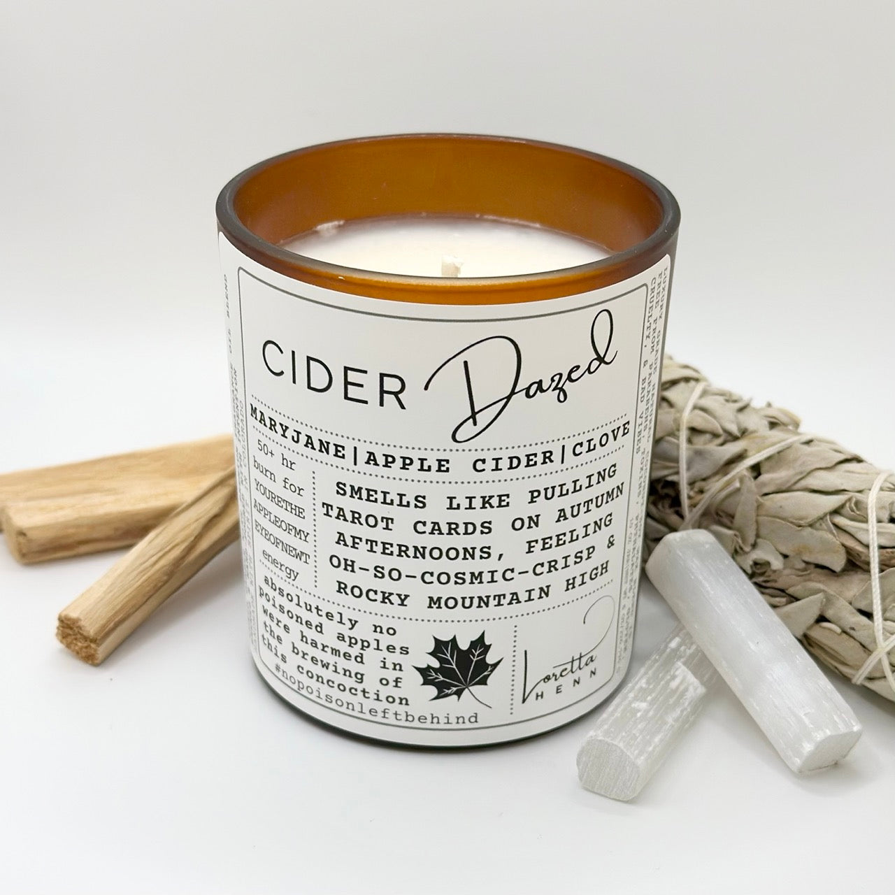 CIDER Dazed: Medicinal & Chill, Spiced Apple Fall Vibes candle