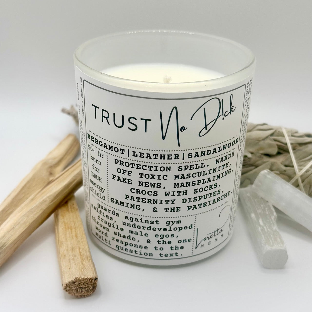 TRUST No D!ck: Protection candle *Male Identifying