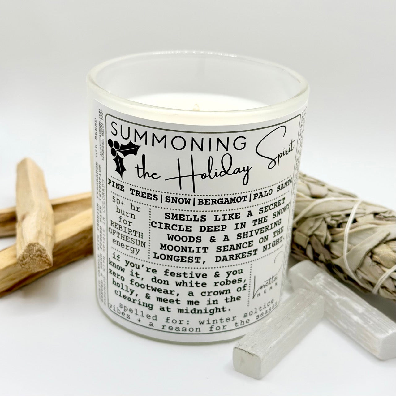 SUMMONING The Holiday Spirit: Winter Solstice + Reason For The Season Vibes candle