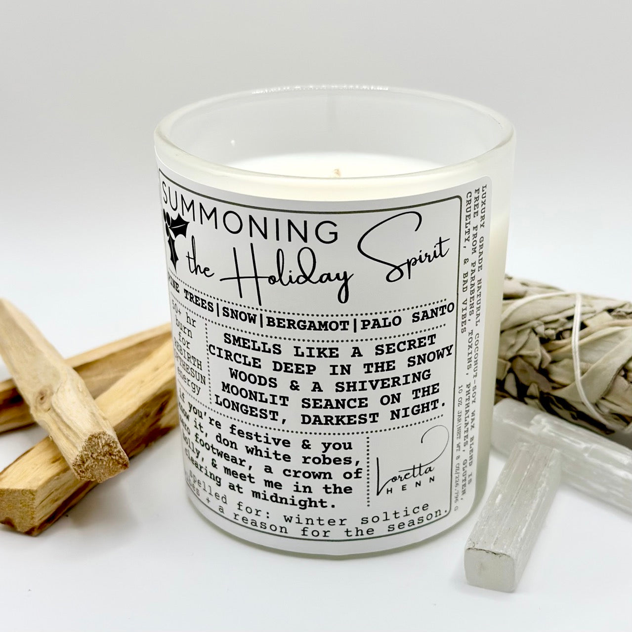 SUMMONING The Holiday Spirit: Winter Solstice + Reason For The Season Vibes candle