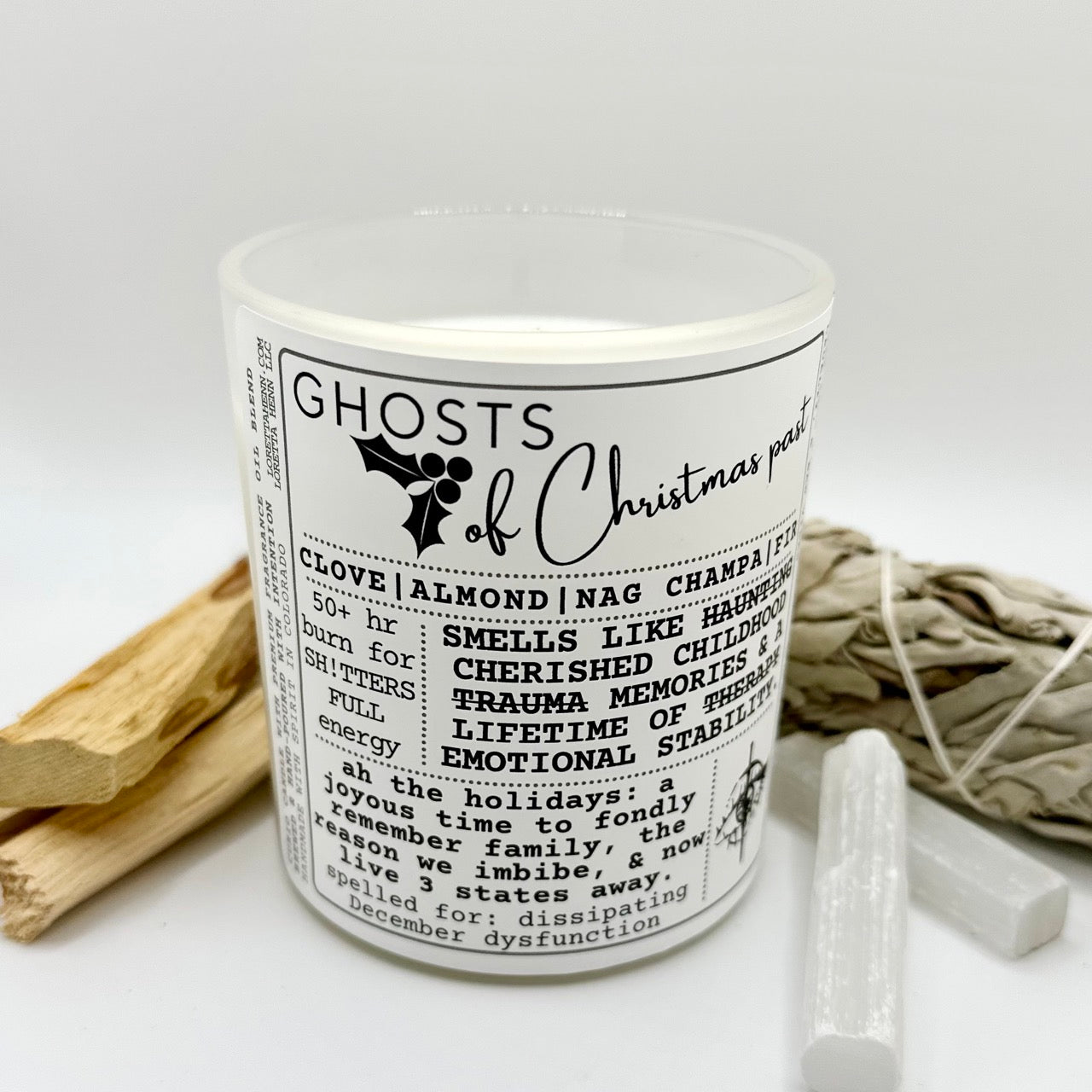 GHOSTS Of Christmas Past: Dissipating December Dysfunction candle