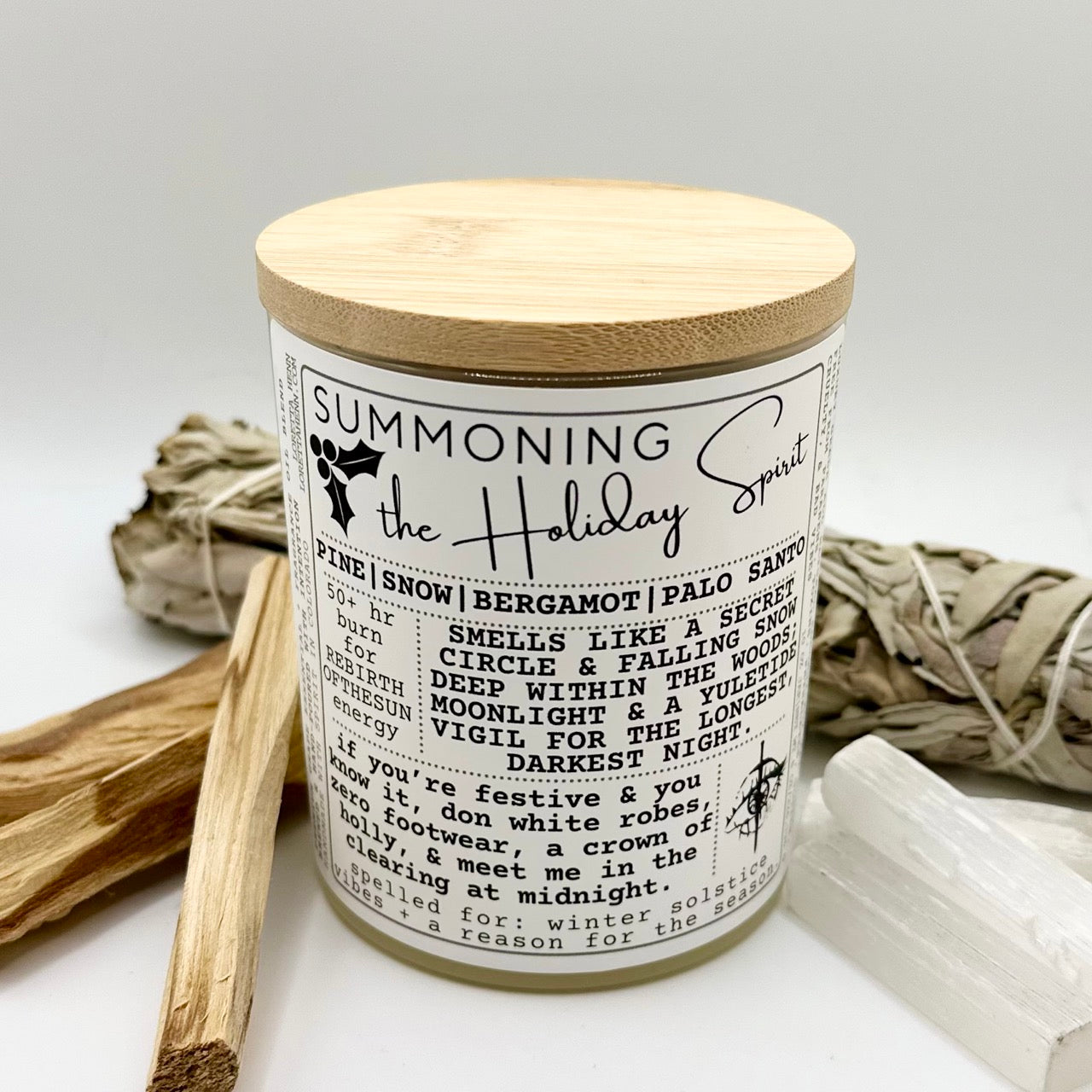 SUMMONING The Holiday Spirit: Winter Solstice + Reason For The Season Vibes candle