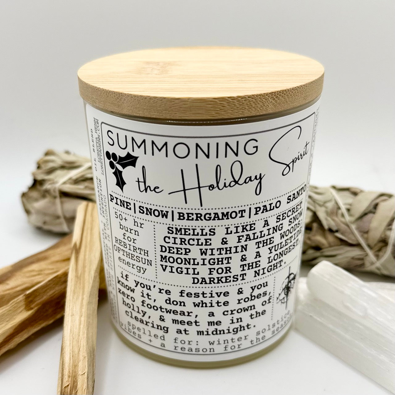 SUMMONING The Holiday Spirit: Winter Solstice + Reason For The Season Vibes candle