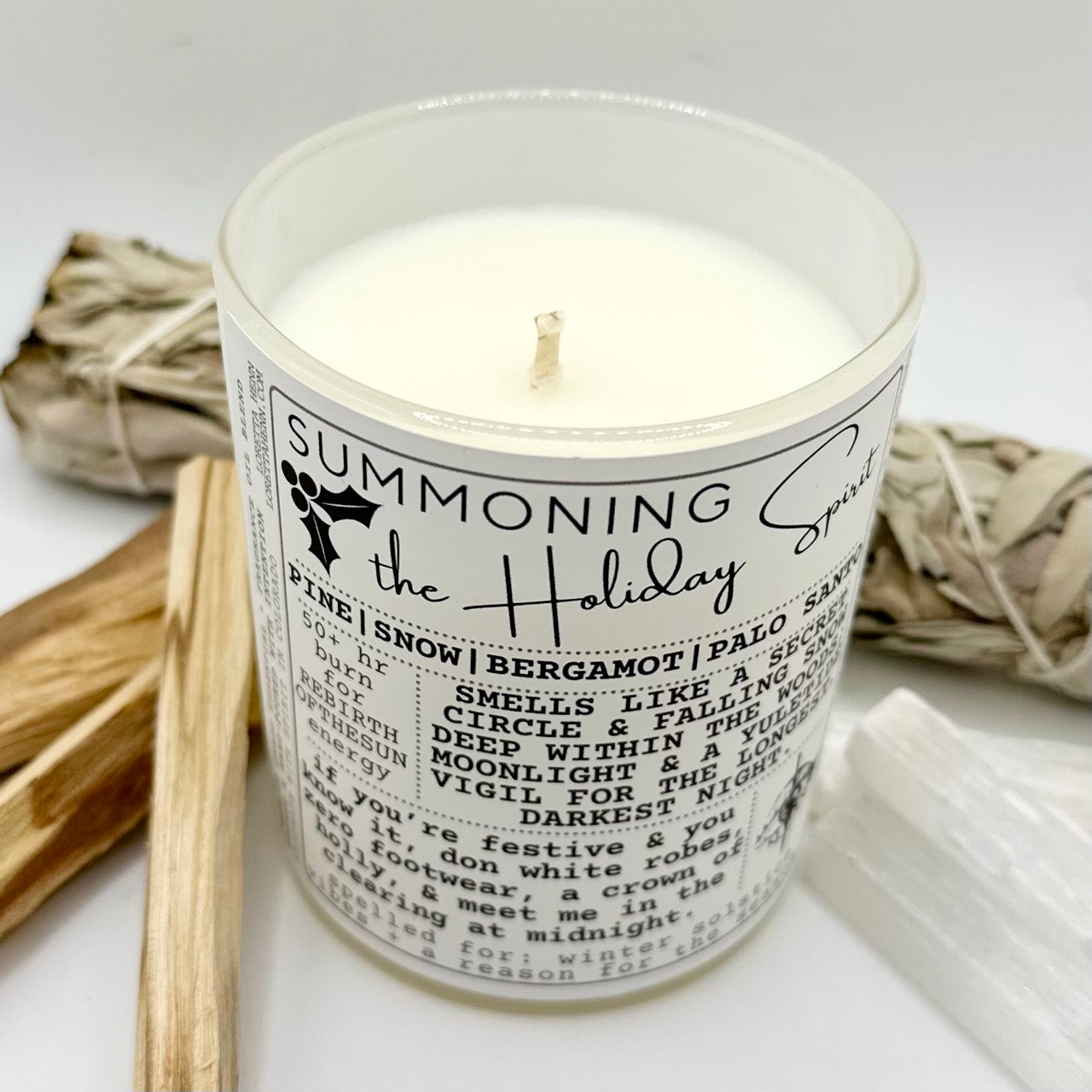 SUMMONING The Holiday Spirit: Winter Solstice + Reason For The Season Vibes candle