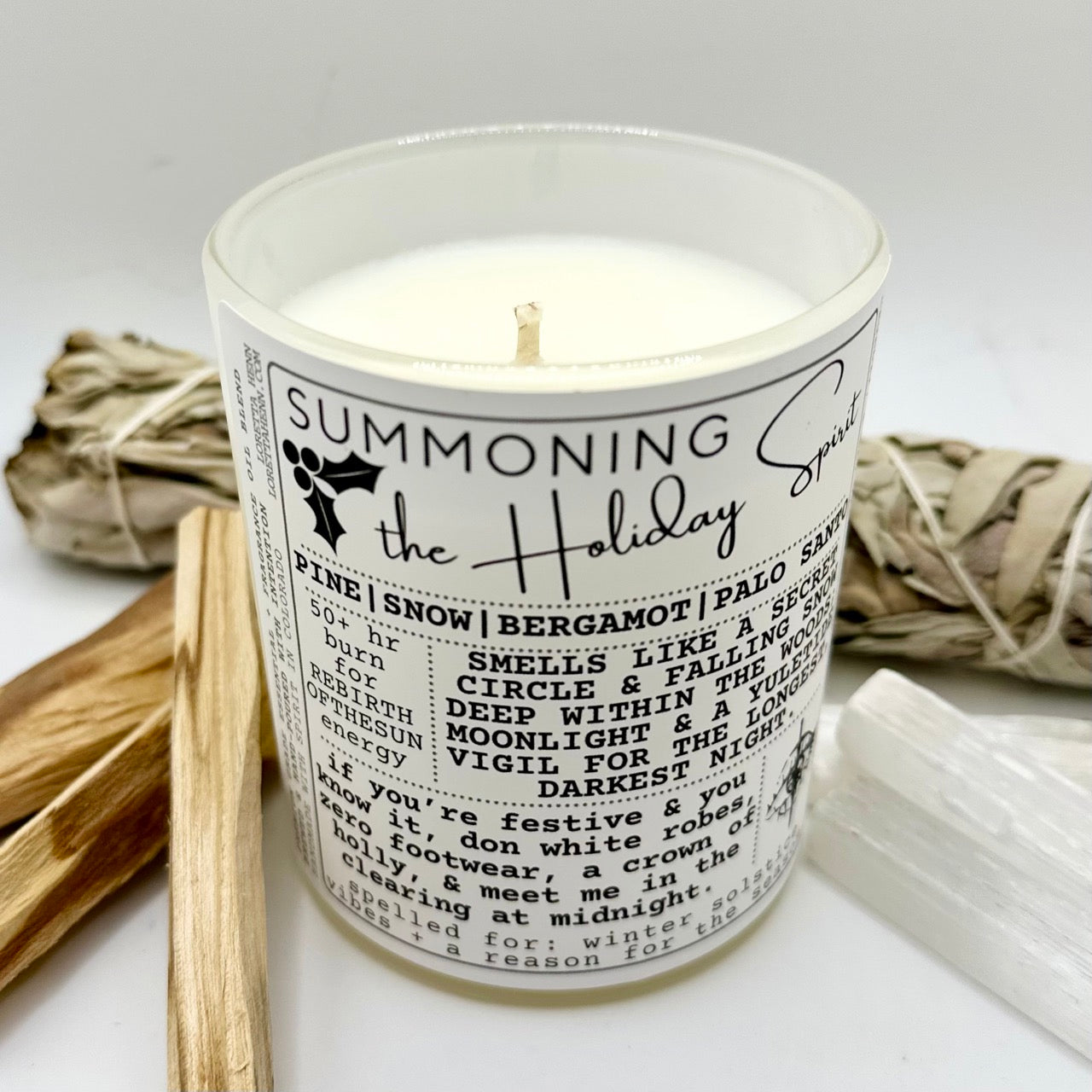 SUMMONING The Holiday Spirit: Winter Solstice + Reason For The Season Vibes candle