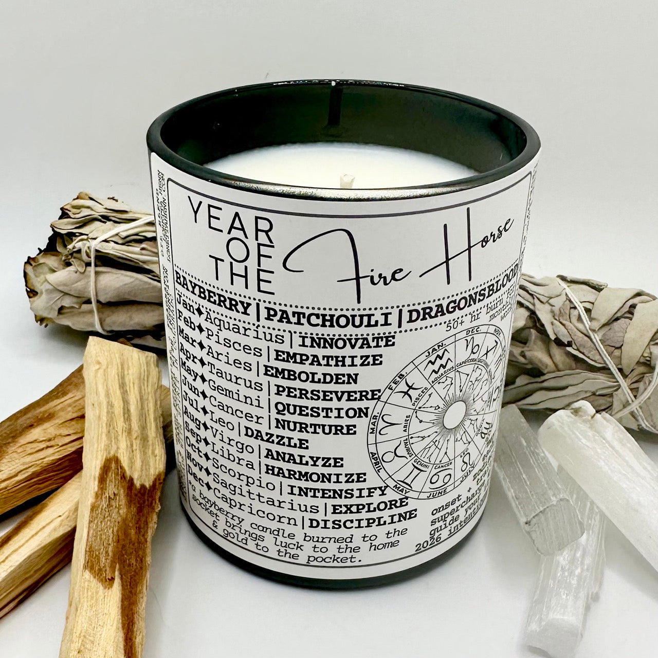 YEAR OF THE Fire Horse ✦intention candle