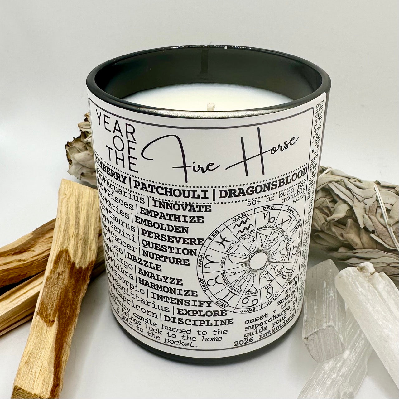 YEAR OF THE Fire Horse ✦intention candle