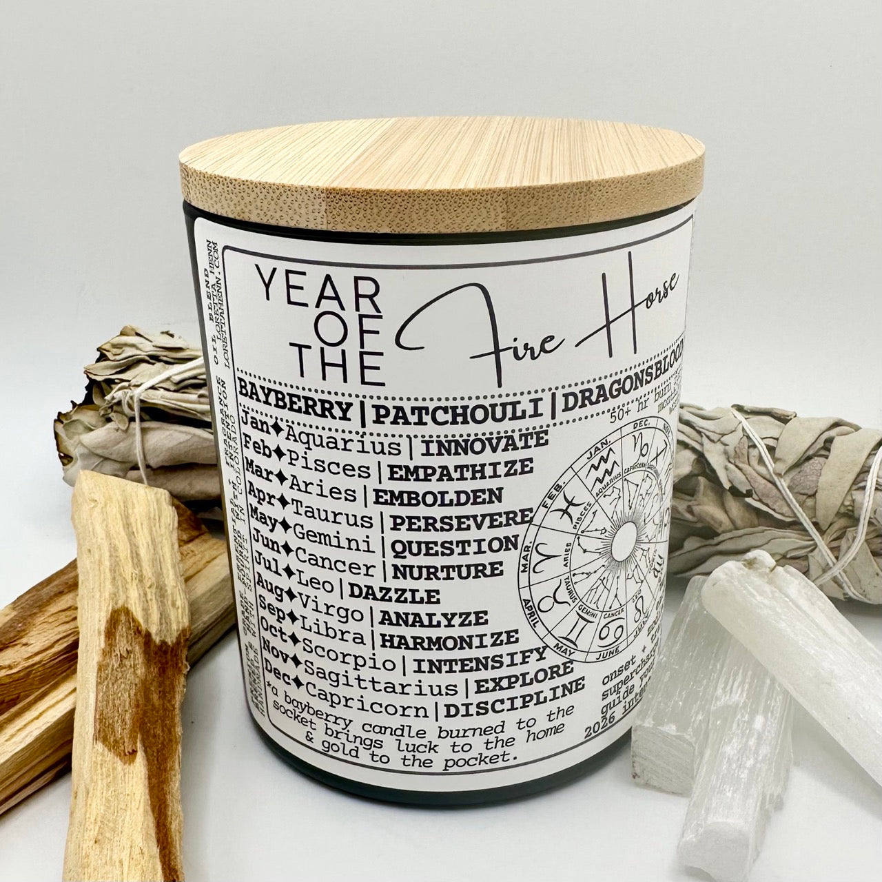 YEAR OF THE Fire Horse ✦intention candle