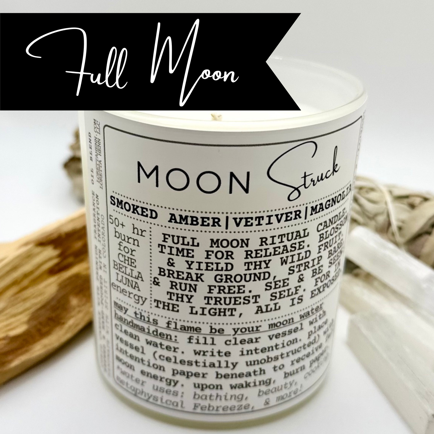 MOON Struck ✦ritual candle