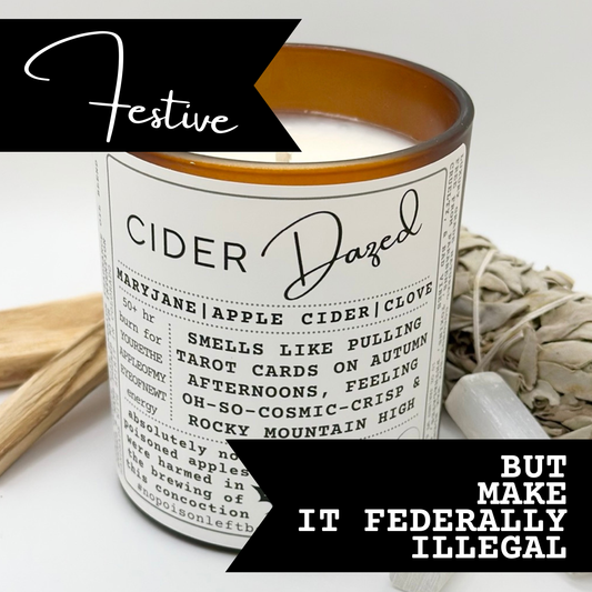 CIDER Dazed: Medicinal & Chill, Spiced Apple Fall Vibes candle