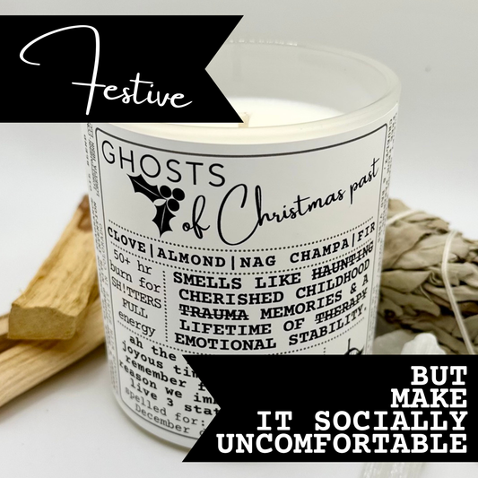 GHOSTS Of Christmas Past: Dissipating December Dysfunction candle