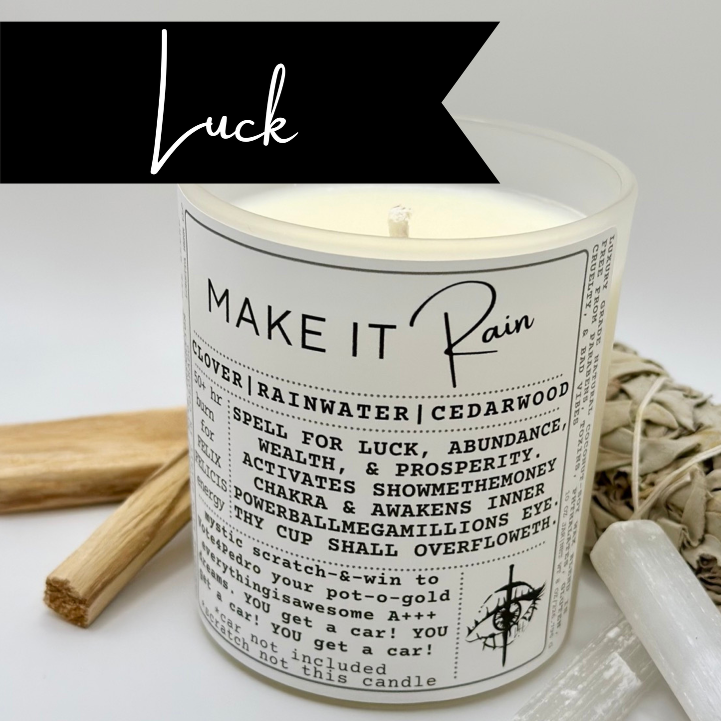 MAKE IT Rain ✦intention candle