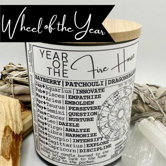 YEAR OF THE Fire Horse ✦intention candle