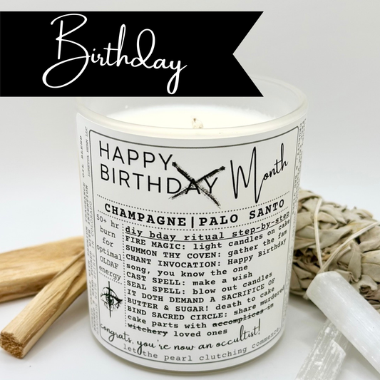 HAPPY BIRTH Month: Birthday Blessings candle